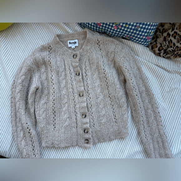 Rouje Sweaters - Cardigan Lino Rouje cream size 34 knit